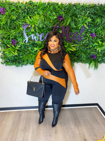 FAUX LEATHER JUMPSUITS