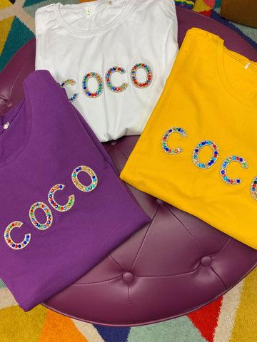 COCO RHINESTON SHIRTS