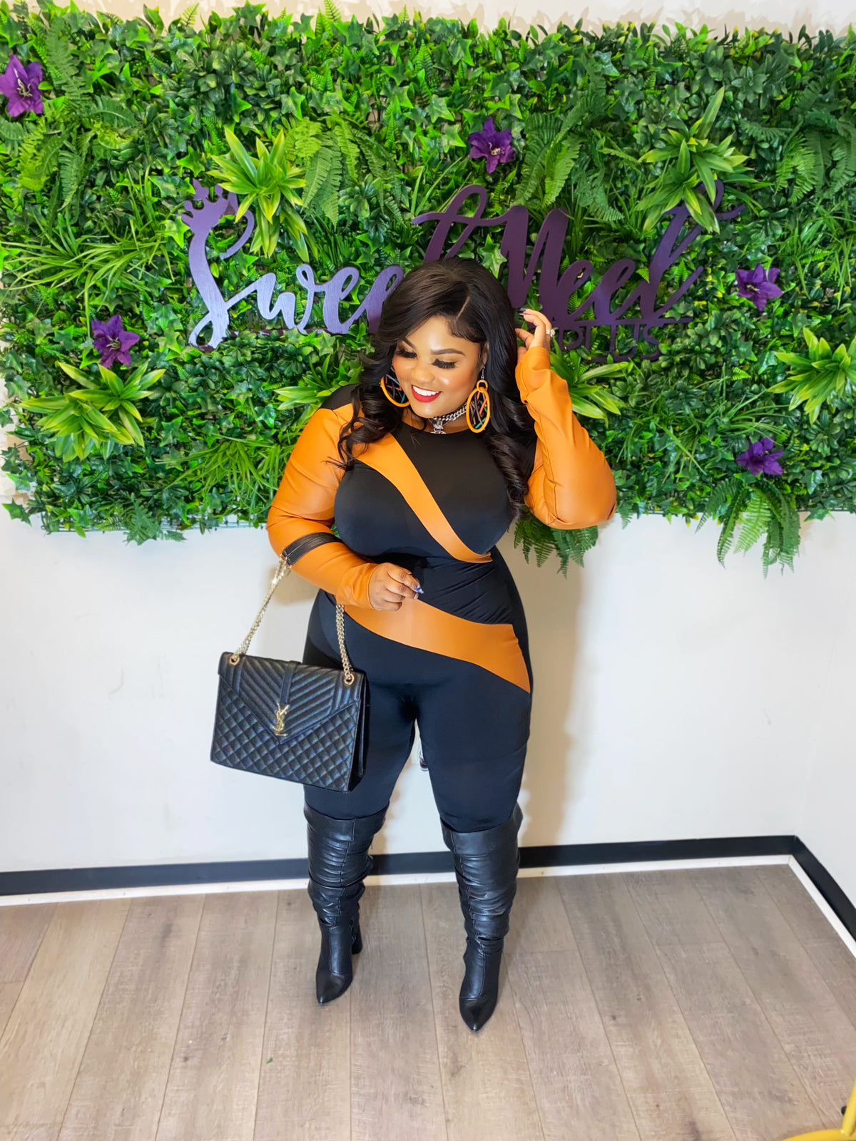 FAUX LEATHER JUMPSUITS