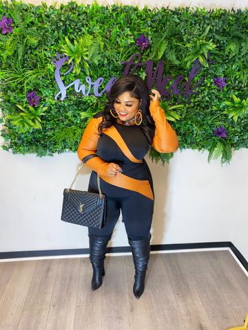 FAUX LEATHER JUMPSUITS